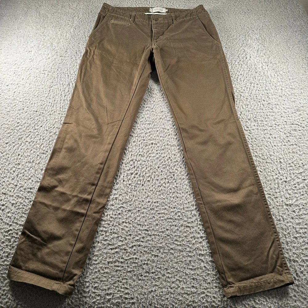 wings+horns Pants Mens 31 Brown Cotton‎ Chino Straight Leg Made in Japan